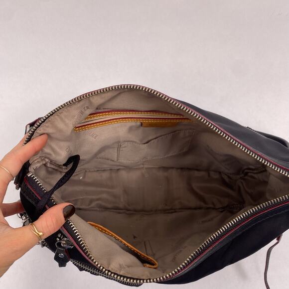 MZ Wallace Hayley Shoulder Bag Black w/ Red Trim - Picture 7 of 8